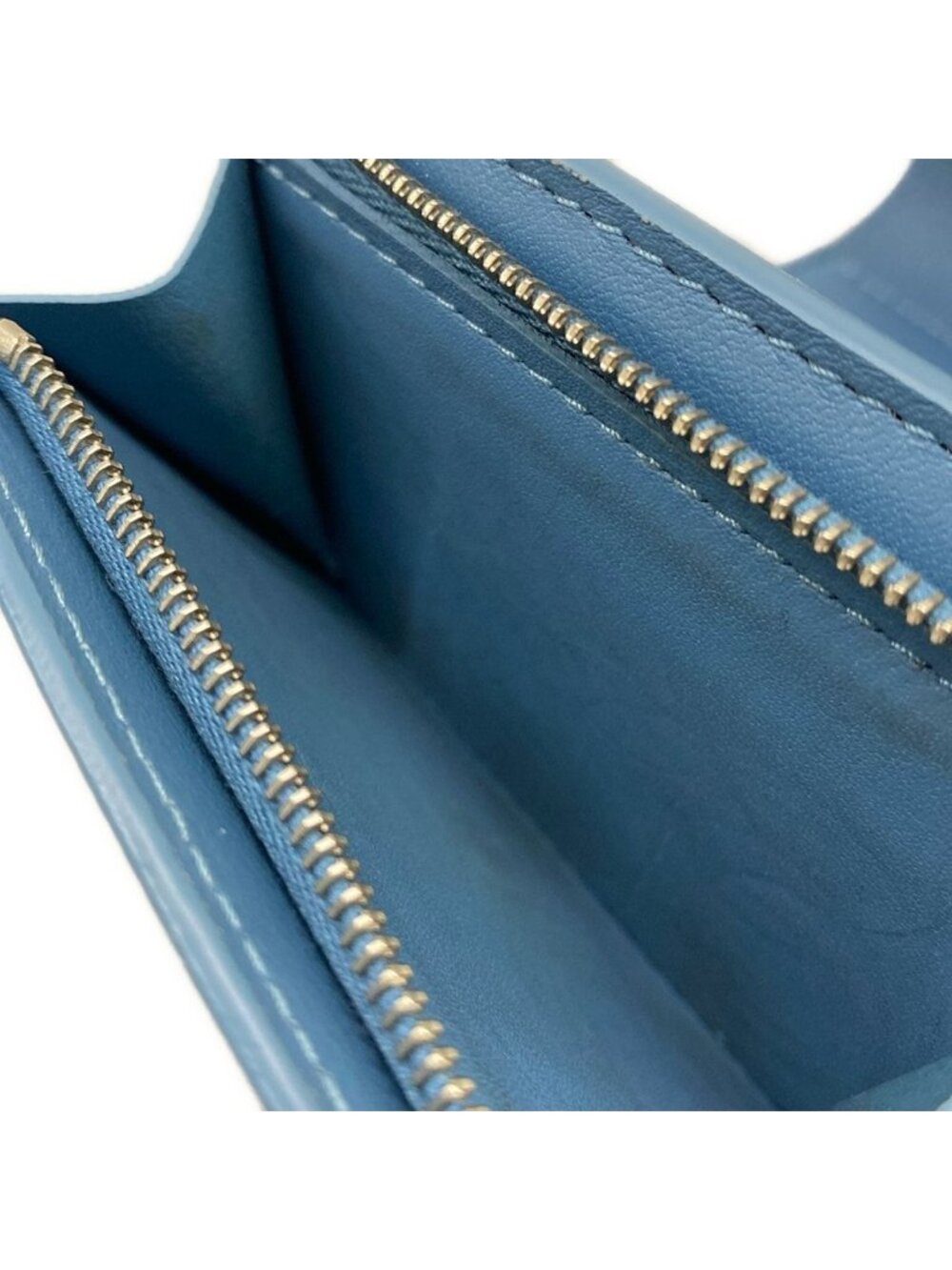 Louis Vuitton Trifold Wallet Mahina Portefeuille Iris XS Snow Initial Leather - Picture 4 of 5